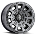 Picture of ICON Thrust 17x8.5 6x5.5 0mm Offset 4.75in BS 106.1mm Bore Smoked Satin Black Wheel