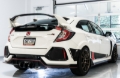 Picture of AWE Tuning 2017+ Honda Civic Type R Touring Edition Exhaust w/Front & Mid Pipe - Diamond Blk Tips