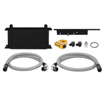 Picture of Mishimoto 03-09 Nissan 350Z / 03-07 Infiniti G35 (Coupe Only) Oil Cooler Kit - Thermostatic Black