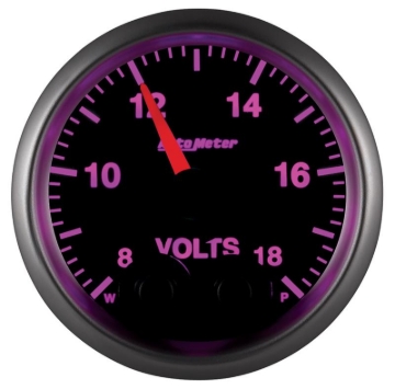 Picture of Autometer Elite 52.4mm Peak & Warn w/ Electronic Control 8-18 Volt Voltmeter