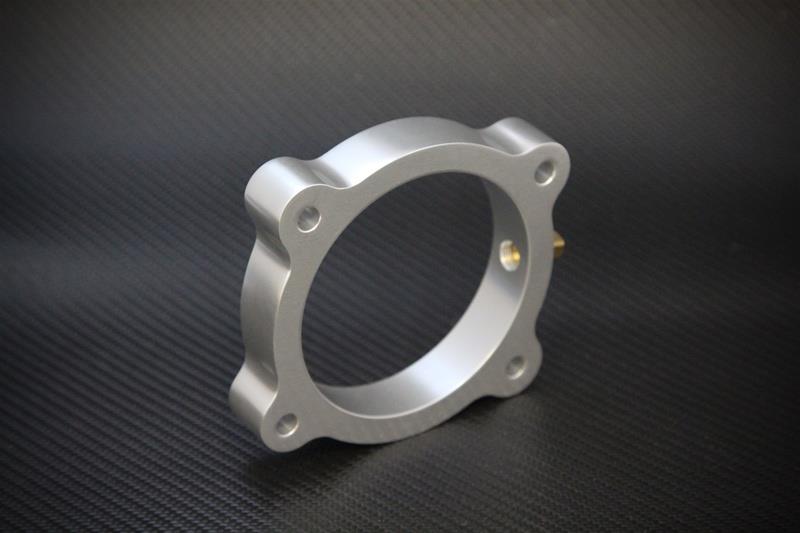Picture of Torque Solution TQS TB Spacer-Silver Throttle Body Spacers - TS-TBS-021