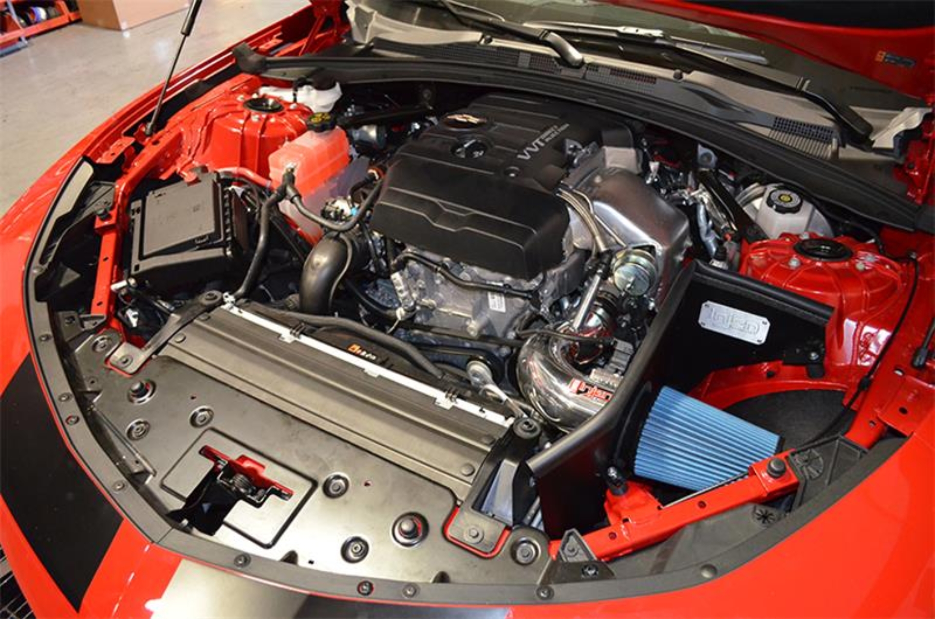 Picture of Injen 2016+ Chevy Camaro 2.0L Polished Power-Flow Air Intake System