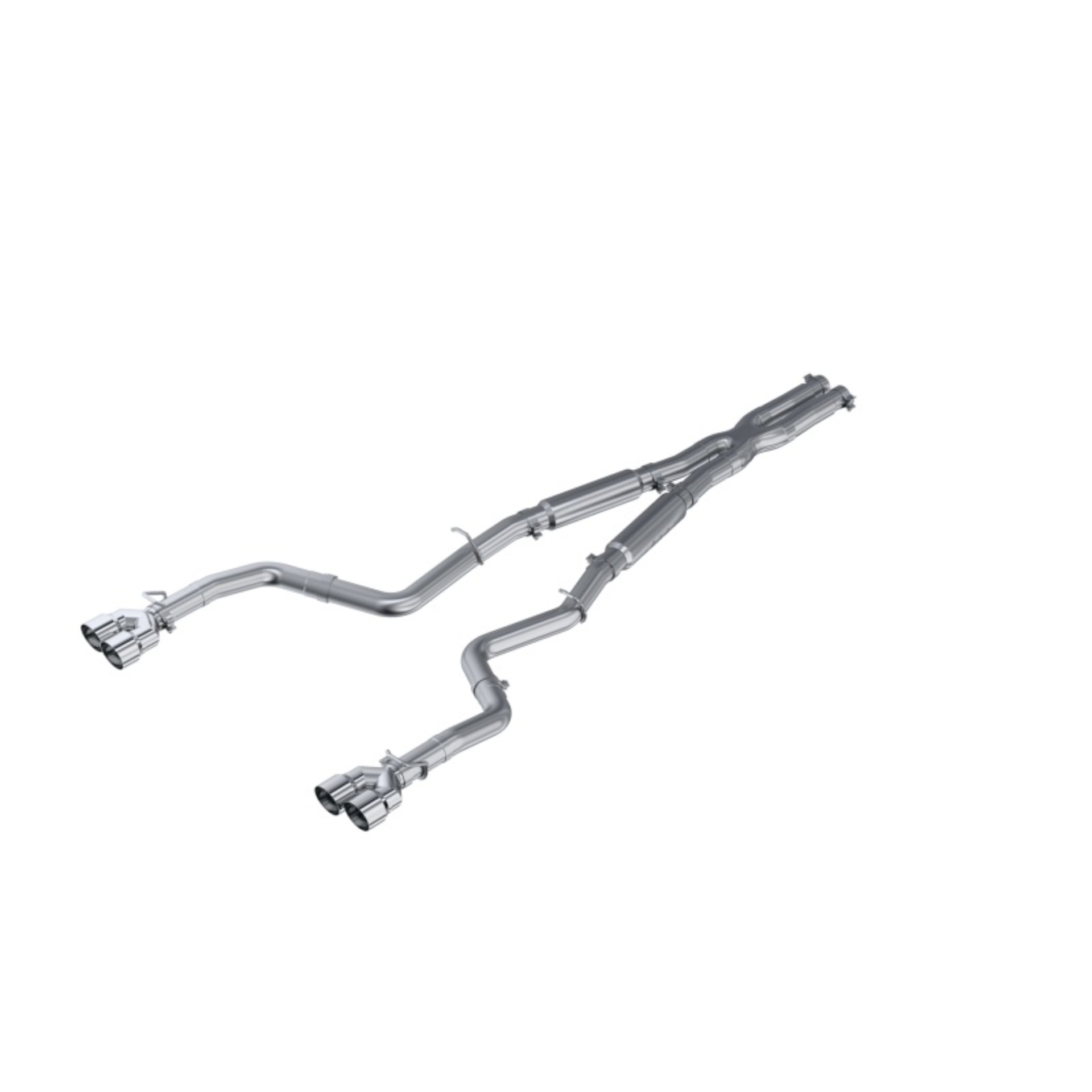 Picture of MBRP 15-16 Dodge Challenger RT 5.7L Aluminized Steel 3in Dual Rear Cat-back Quad Tips - Street