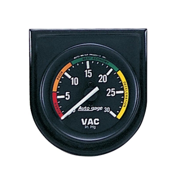 Picture of Autometer AutoGage 52.4mm Mechanical 30 In Hg Vacuum Gauge - Black