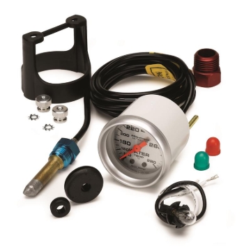 Picture of Autometer Ultra-Lite 52mm 140-280 Deg F Mechanical Water Temp Gauge - White