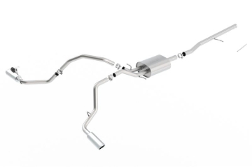 Picture of Borla 14 Silv/Sierra C/B Exhaust S-Type 1500 5.3L V8 AT/MT 2&4WD Ext Cab Split Side Exit