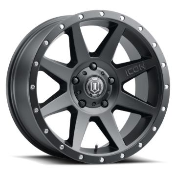 Picture of ICON Rebound 20x9 -12mm Offset 5x5 BP 4.5in BS 71.5mm Bore Satin Black Wheel