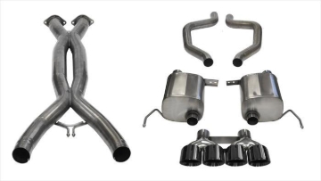 Picture of Corsa 15-19 Chevy Corvette Z06 3in Cat Back Exhaust Black Pro-Series Quad 4.5in Tip (Xtreme