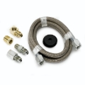 Picture of Autometer #4 Braided SS Line (-4AN) 4ft 3/16in ID Fittings
