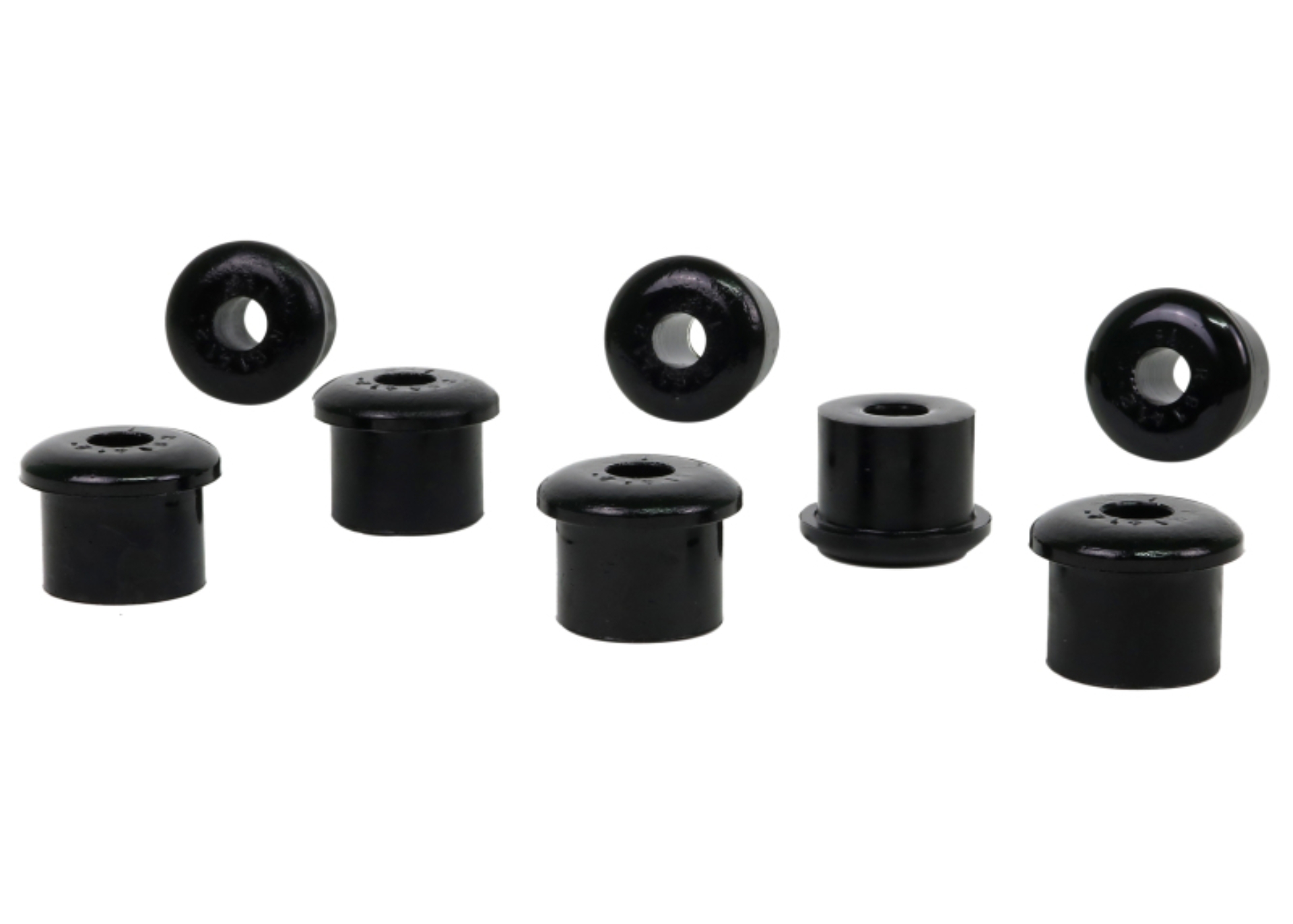 Picture of Whiteline 10/65-73 Ford Mustang Rear Spring Eye Rear and Shackle Bushings (35mm OD/15mm ID)
