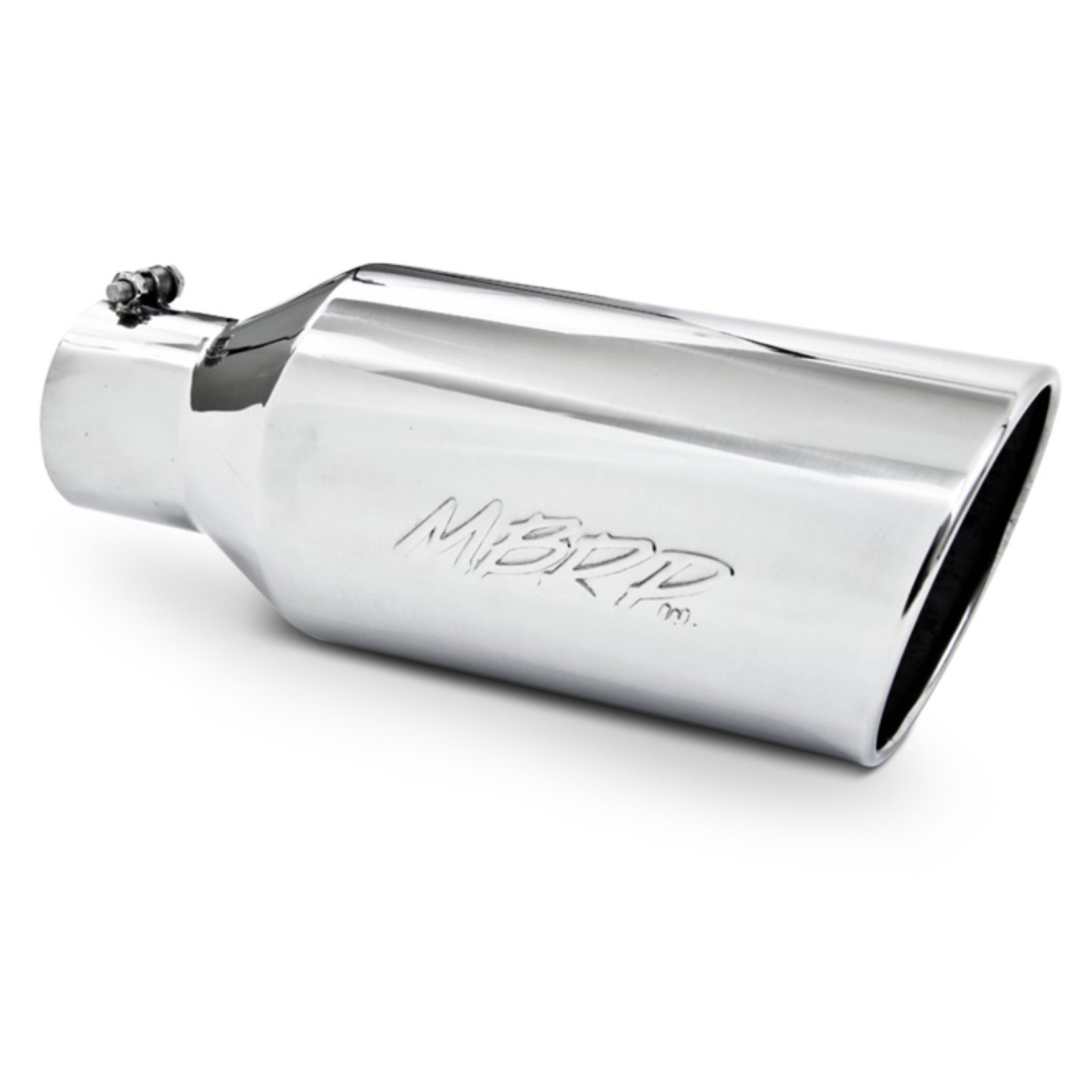 Picture of MBRP Universal Tip 7inch O.D. Rolled End 4inch inlet 18inch length - T304 (SINGLE TIP)