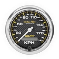 Picture of Autometer Carbon Fiber 85.7mm 190 KPH Range Speedometer Elect. Programmable Gauge