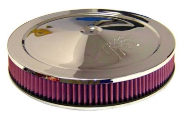 Picture of K&N 14in Red Custom Air Cleaner Assembly - 5.125in ID x 14in OD x 3.87in H