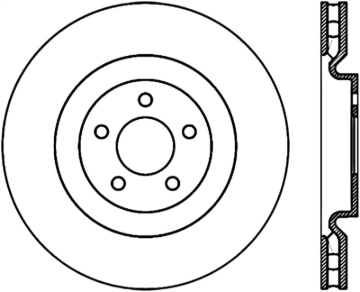 Picture of Sport Slotted Cryo Brake Rotor; Front Right