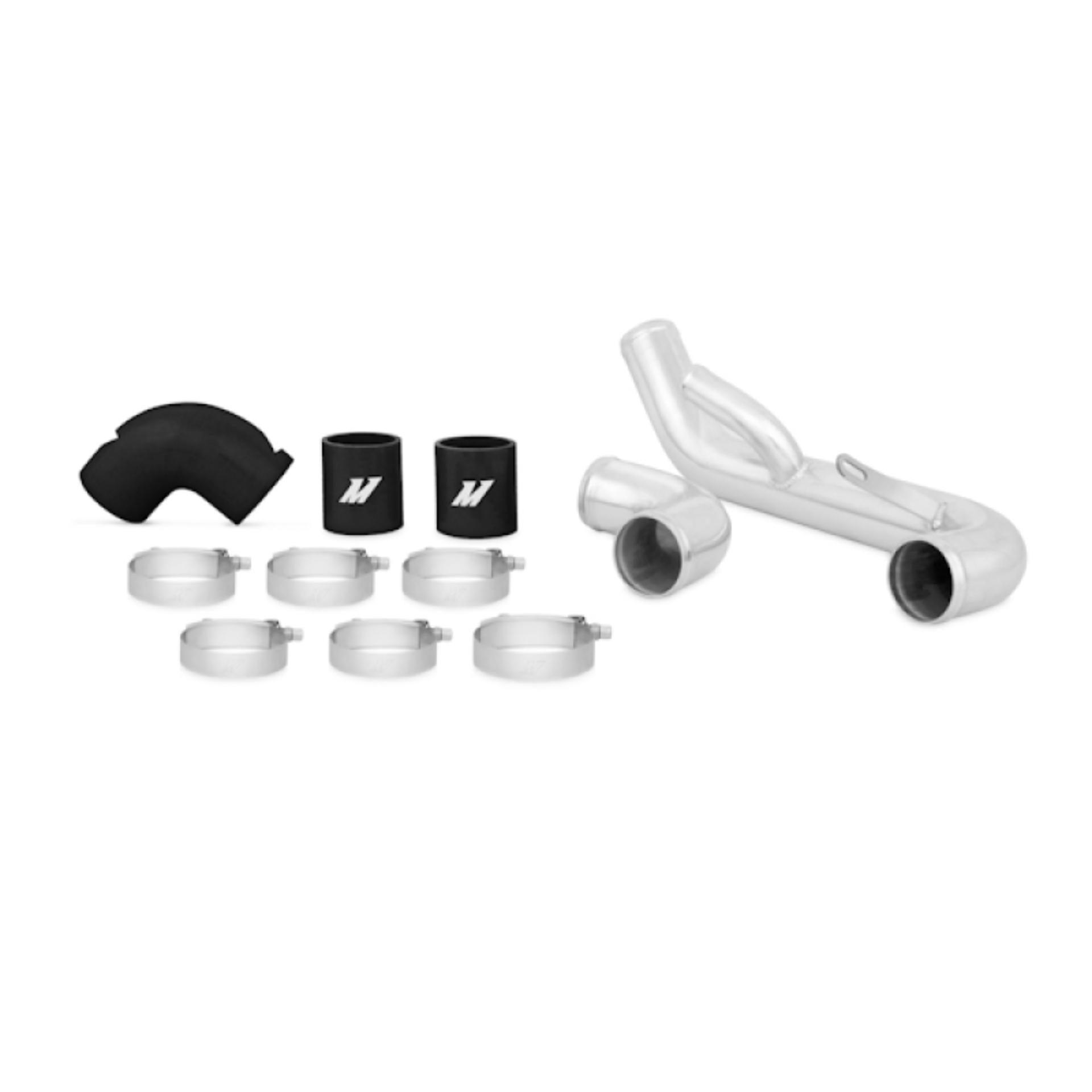 Picture of Mishimoto 08+ Mitsubishi Lancer Evolution X Black Lower Intercooler Pipe Kit