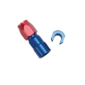 Picture of 6AN Straight Female SAE Quick-Disconnect x 3/8" Tube Size WIth Red/Blue Finish