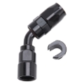 Picture of 6AN 45 Degree Female SAE Quick-Disconnect x 3/8" Tube Size WIth Black Finish