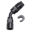 Picture of 6AN 45 Degree Female SAE Quick-Disconnect x 5/16" Tube Size WIth Black Finish