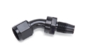 Picture of 8AN 2-Piece 45 Degree Swivel Hose End Without Socket With Black Finish