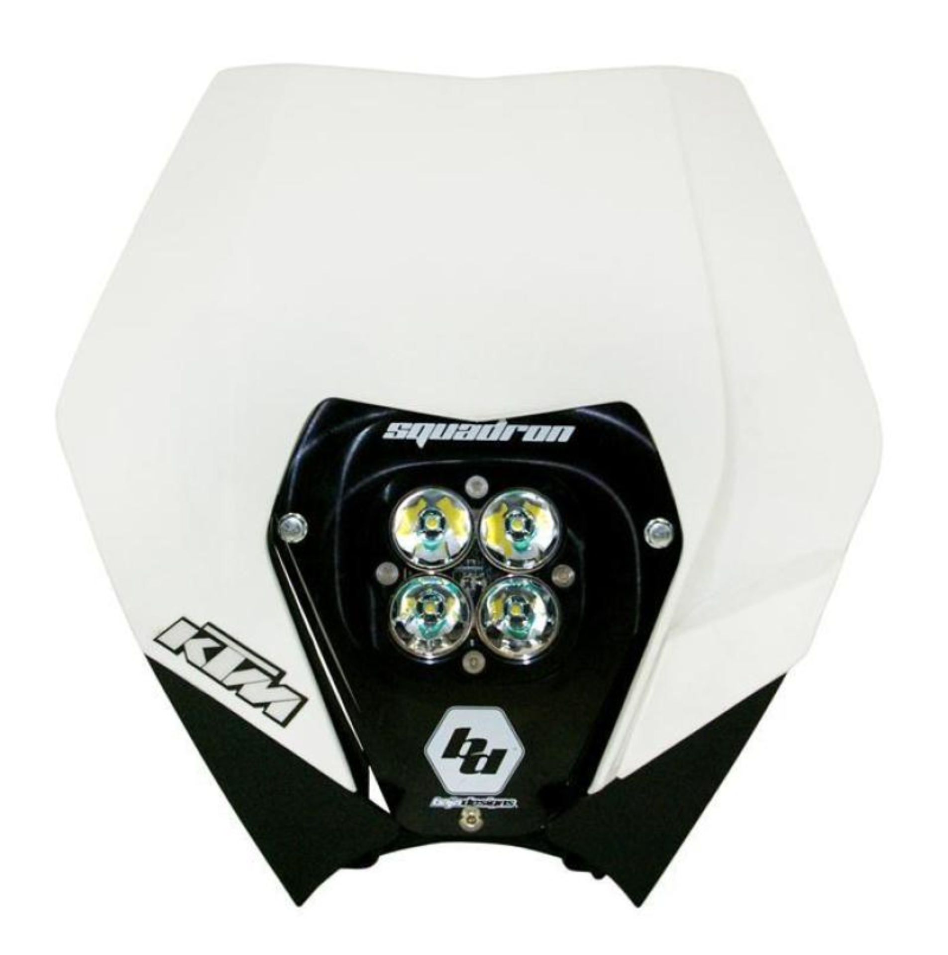 Picture of Baja Designs 08-13 KTM Headlight Kit AC w/ Headlight Shell White Squadron Sport