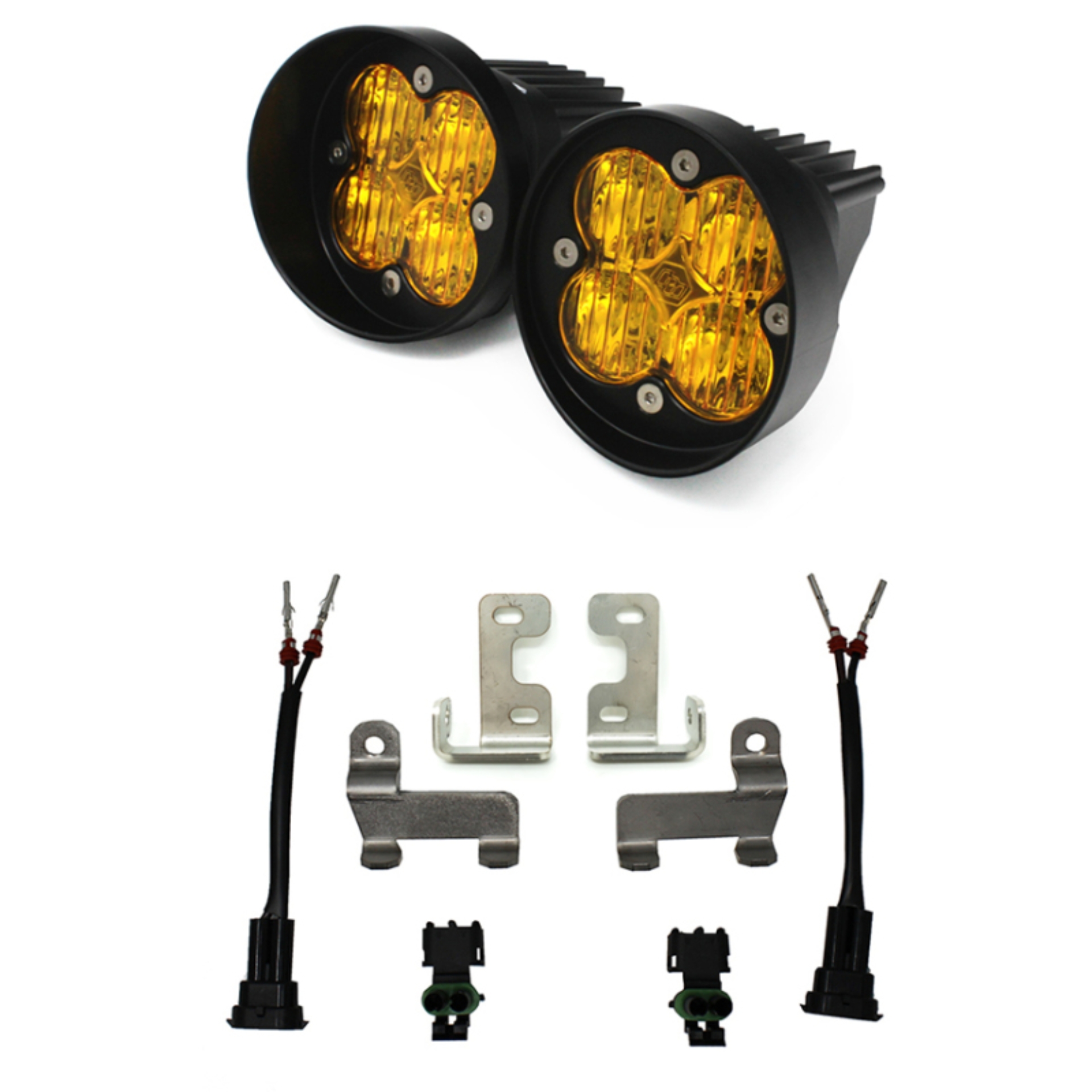Picture of Baja Designs 2012+ Rav4 Fog Pocket Kit Squadron Sport Amber Wide Cornering