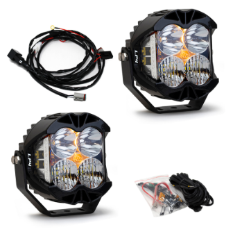 Picture of Baja Designs Jeep JL/JT Rubicon Steel Bumper LED Light Kit LP4 w/Upfitter