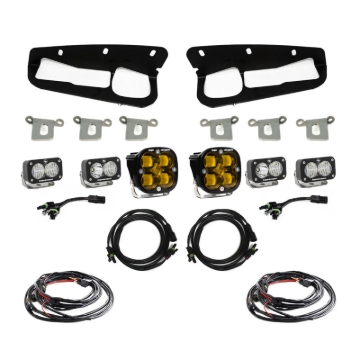 Picture of Baja Designs 2021+ Ford Bronco Amber SAE Fog Pocket Kit