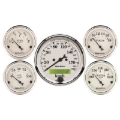 Picture of Autometer Old Tyme White 5 Pc Kit-Elec Speed(Km/H)/Elec Oil Press/Water Temp/Volt/Fuel Level