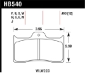 Picture of Hawk Performance HAWK DTC-60 Brake Pad Sets - HB540G.490