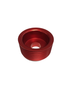 Picture of Torque Solution Lightweight Alternator Pulley (Red): Hyundai Genesis Coupe 3.8 2010+