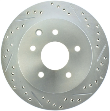 Picture of Select Sport Drilled and Slotted Brake Rotor; Rear Left