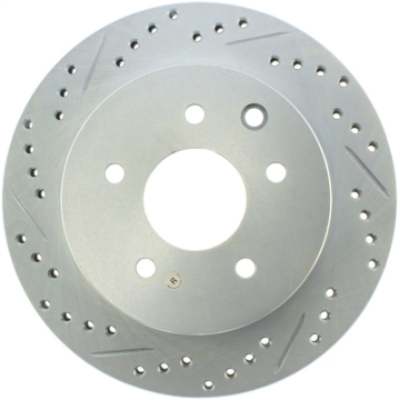 Picture of Select Sport Drilled and Slotted Brake Rotor; Rear Right