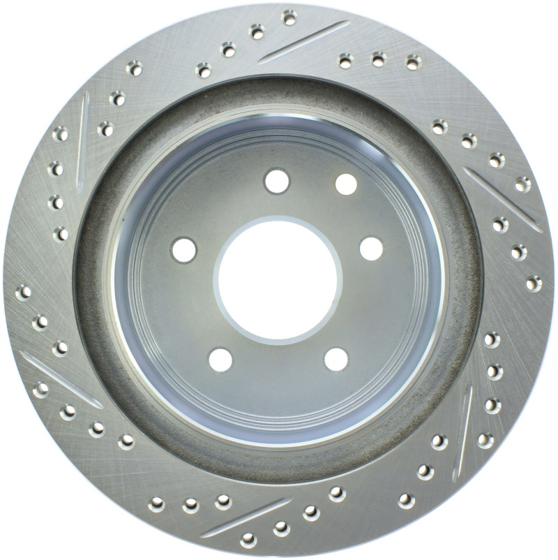 Picture of Select Sport Drilled and Slotted Brake Rotor; Rear Left