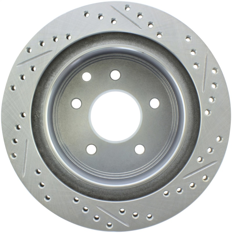 Picture of Select Sport Drilled and Slotted Brake Rotor; Rear Right