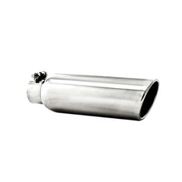 Picture of MBRP Universal Tip 3.5in OD 2.25in Inlet 12in L Angled Cut Rolled End Clampless No-Weld T304