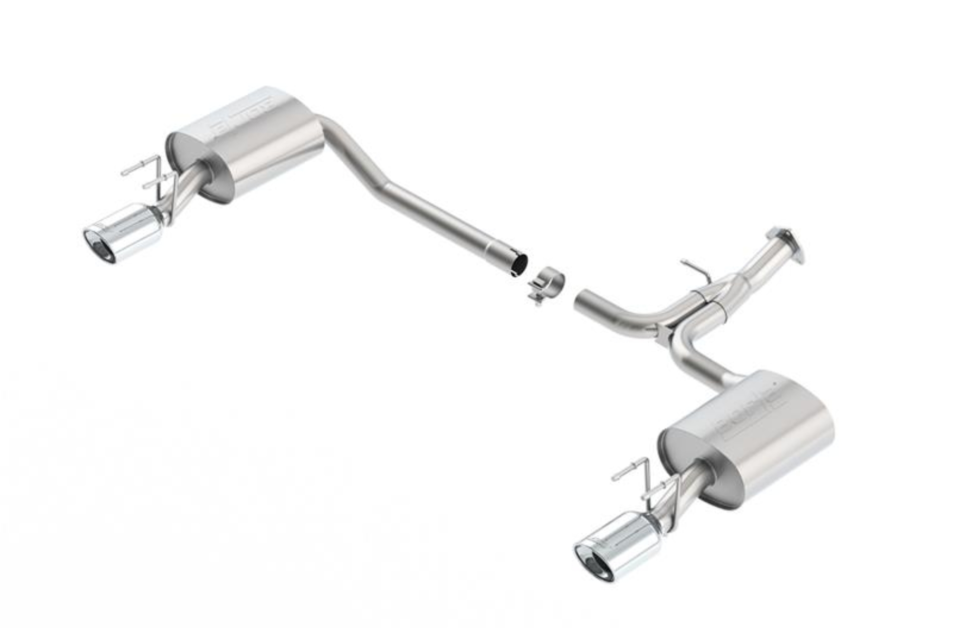 Picture of Borla 13-15 Honda Accord Coupe 3.5L FWD SS Rear Section Single Split Rear Exit Touring Exhaust