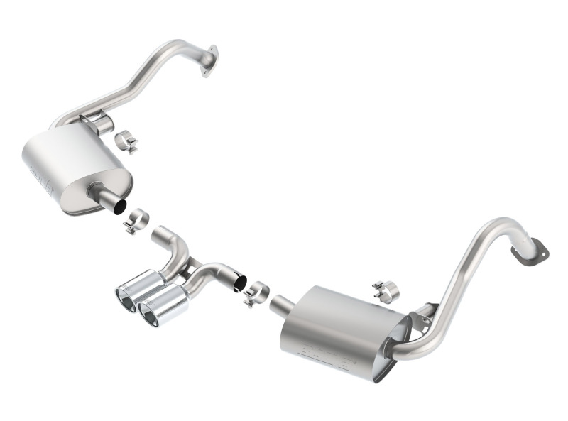 Picture of Borla 14-15 Porsche Cayman/Boxster (981) RWD 2Dr Dual Center Rear Exit Catback 4in Tip Exhaust Sys
