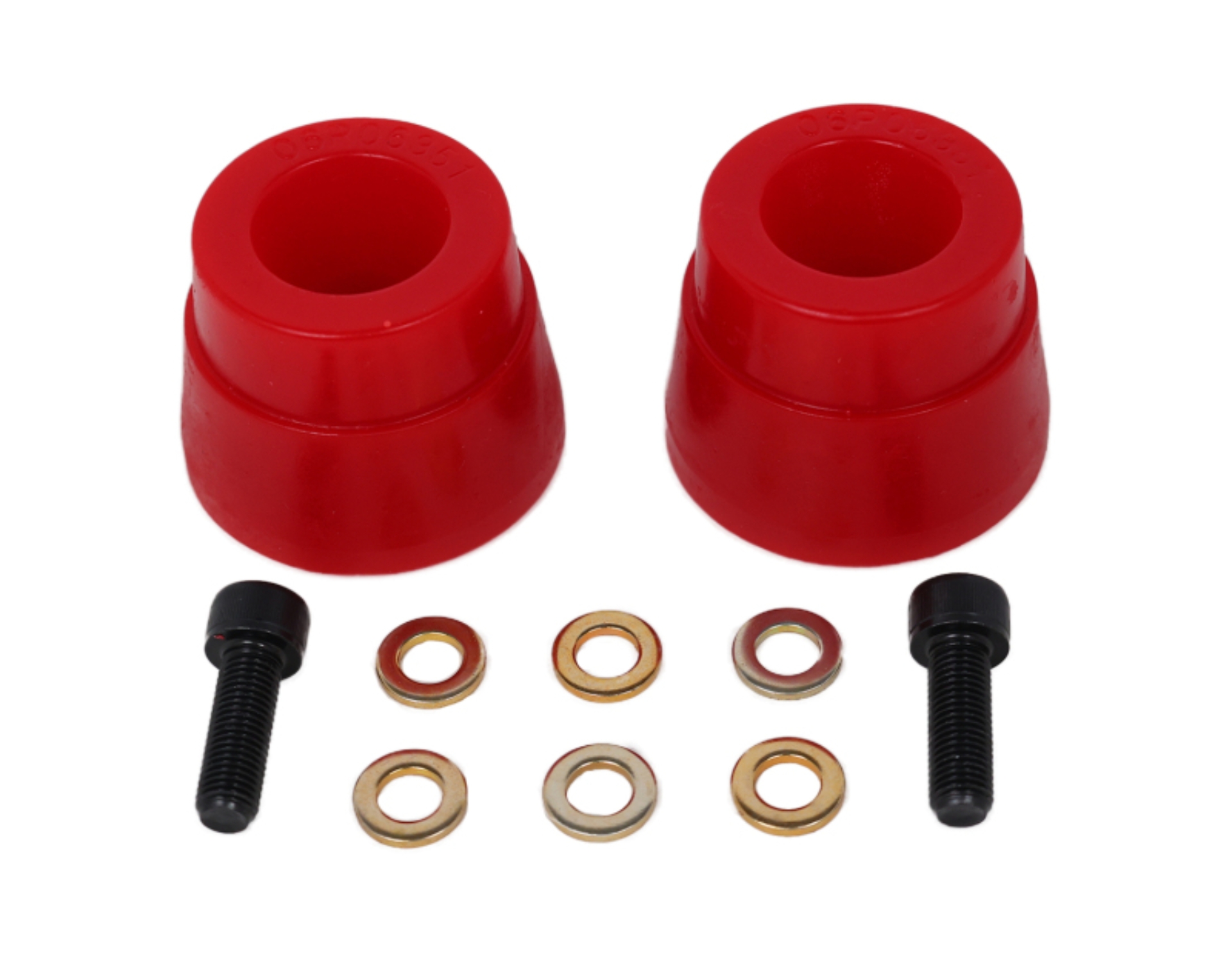 Picture of Energy Suspension 05-13 Toyota Tacoma 2WD(Prerunner)/4WD Red Front Bumper Stop Set