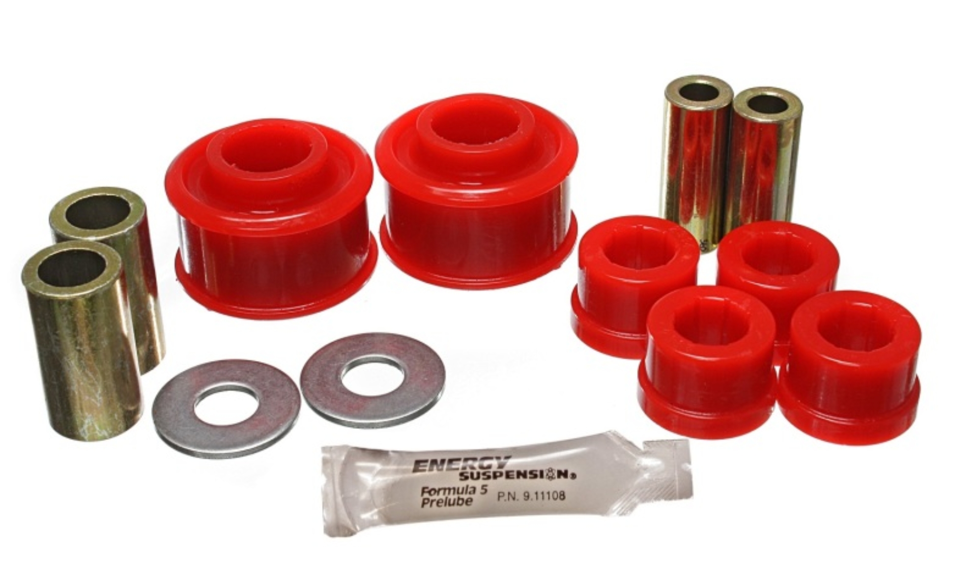 Picture of Energy Suspension Subaru Crosstrek/Forester/Impreza/Legacy/WRX Red Front Control Arm Bushing Set