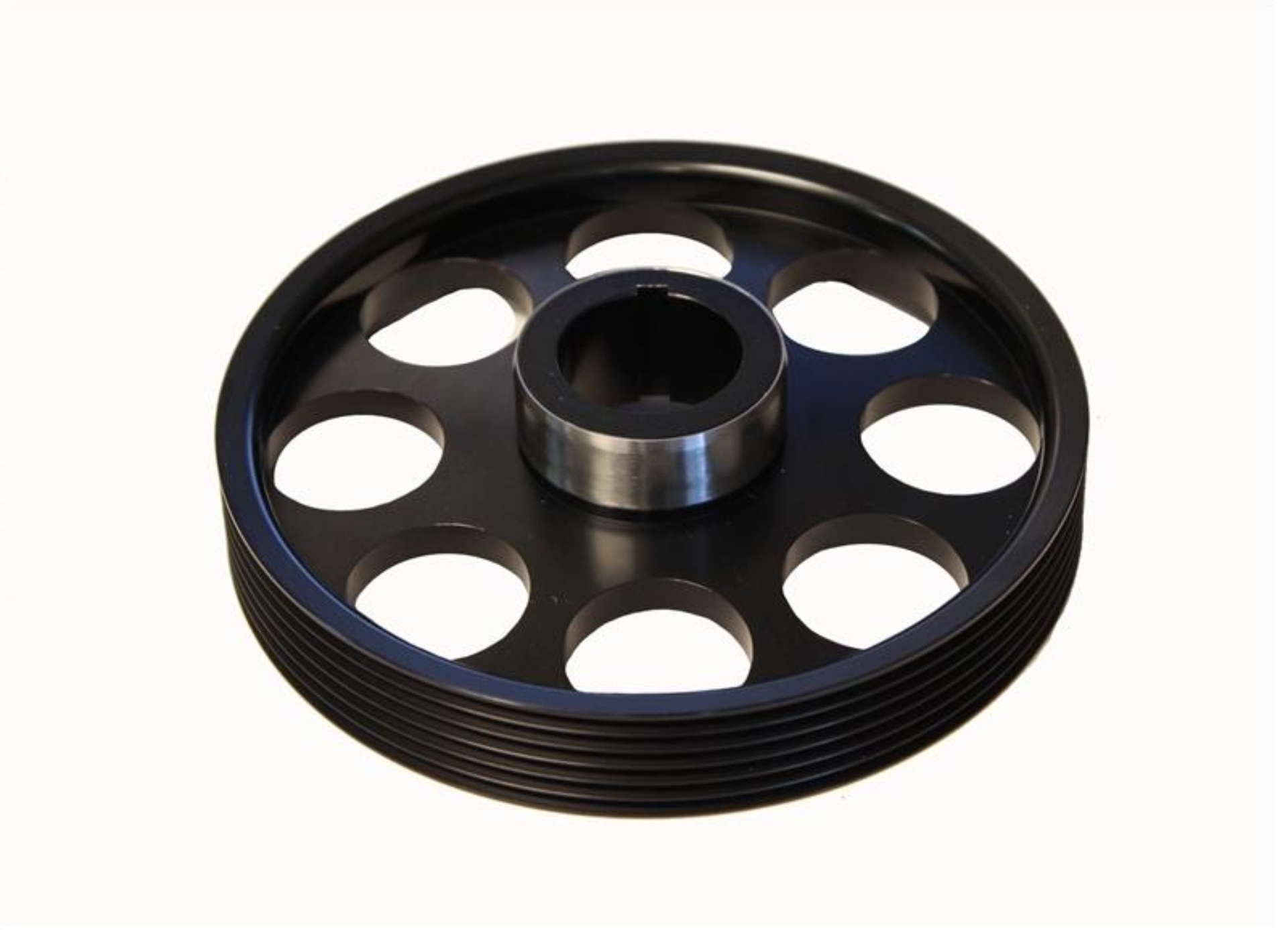 Picture of Torque Solution Lightweight Crank Pulley (Black): Hyundai Genesis Coupe 3.8 2010+