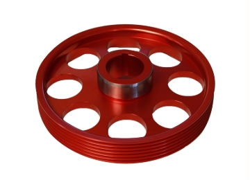 Picture of Torque Solution Lightweight Crank Pulley (Red): Hyundai Genesis Coupe 3.8 2010+