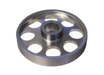 Picture of Torque Solution Lightweight Crank Pulley (Silver): Hyundai Genesis Coupe 3.8 2010+