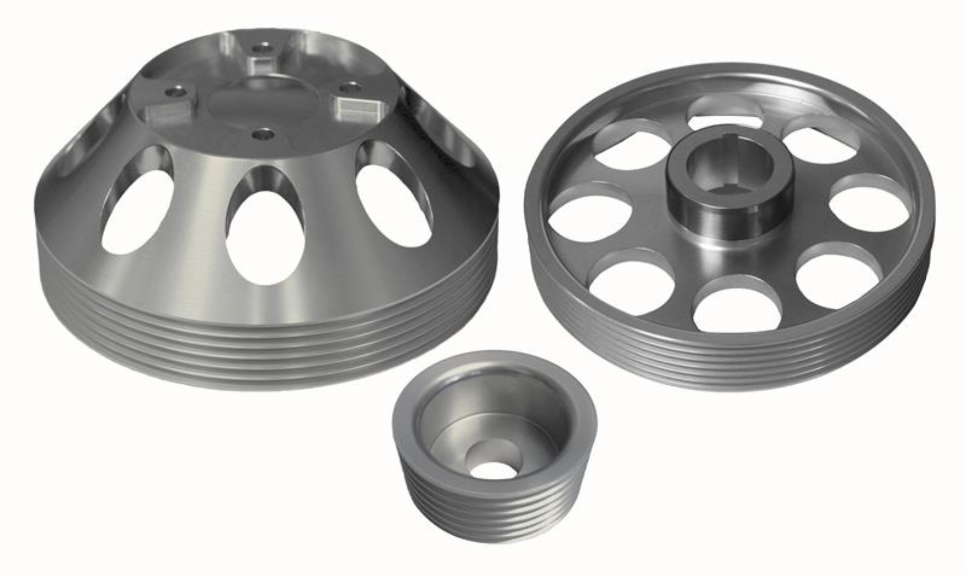 Picture of Torque Solution Lightweight WP/Crank/Alt Pulley Combo (Silver): Hyundai Genesis Coupe 3.8 2010+