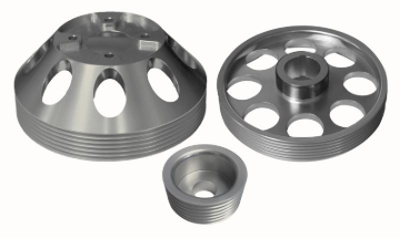 Picture of Torque Solution Lightweight WP/Crank/Alt Pulley Combo (Silver): Hyundai Genesis Coupe 3.8 2010+