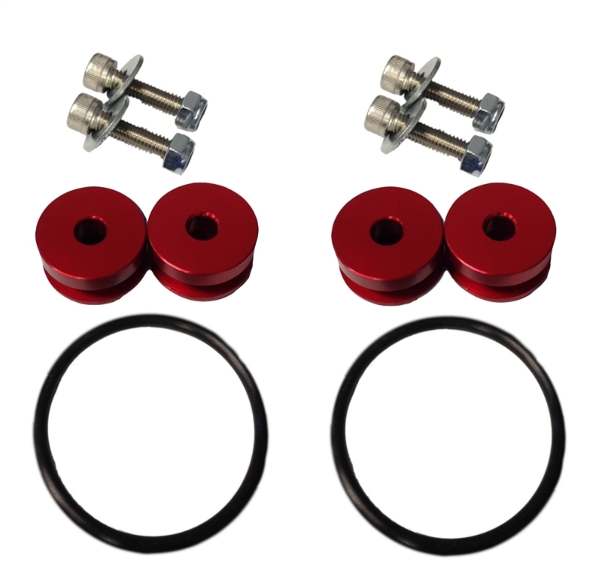 Picture of Torque Solution Billet Bumper Quick Release Kit (Red): Universal