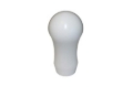 Picture of Torque Solution Delrin Tear Drop Tall Shift Knob (White): Universal 12x1.25