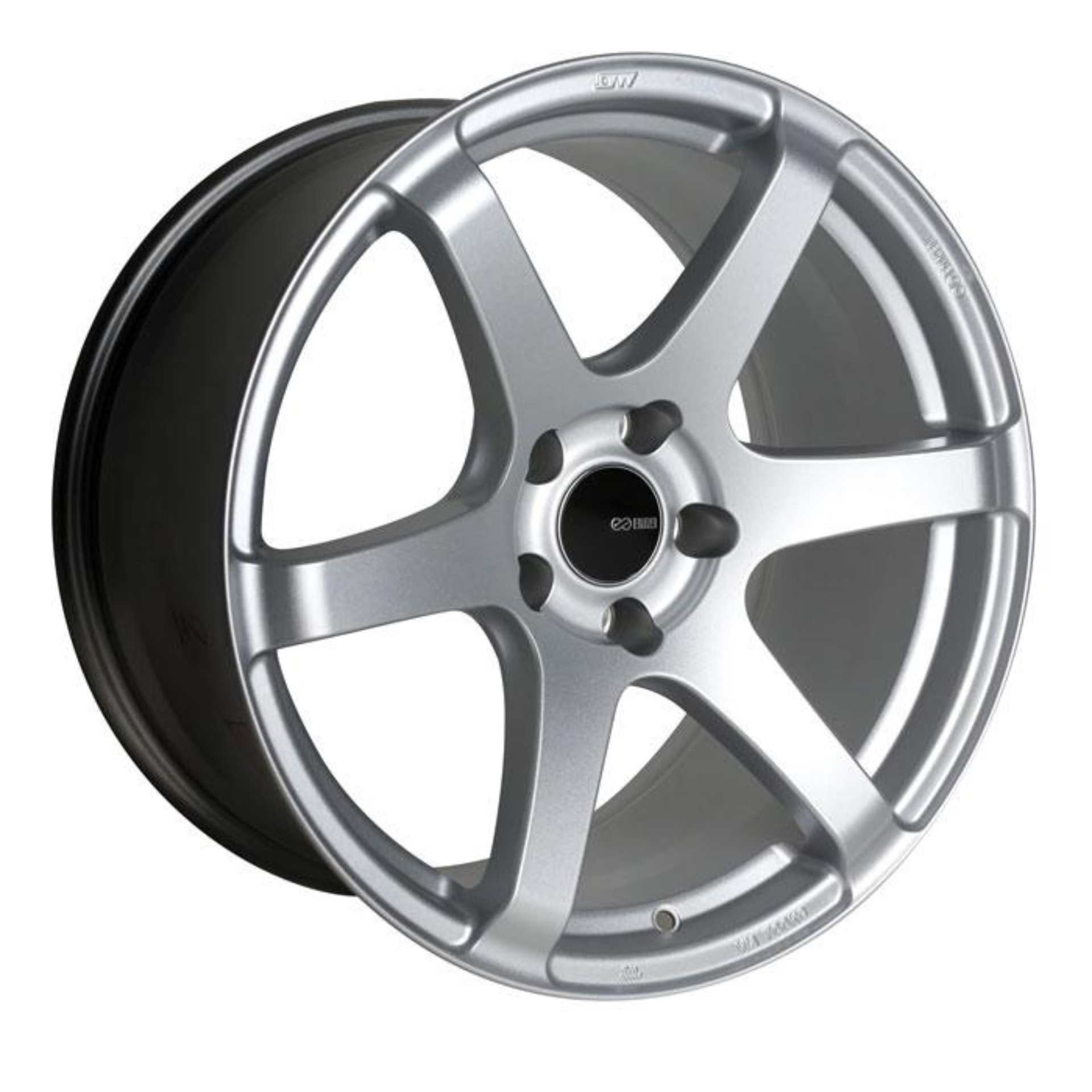 Picture of Enkei T6S 18x8 45mm Offset 5x114.3 Bolt Pattern 72.6 Bore Matte Silver Wheel
