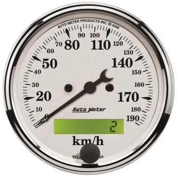 Picture of Autometer 3 1/8in 0-190km/h Old Tyme Elec. Programmable Speedometer