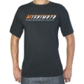 Picture of Mishimoto Mens Athletic Script Black T-Shirt - Medium