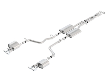 Picture of Borla 11-14 Dodge Challenger 3.6L AT/MT RWD 2Dr Single Split Rear Exit Rectangle Tip Catback Exhaust